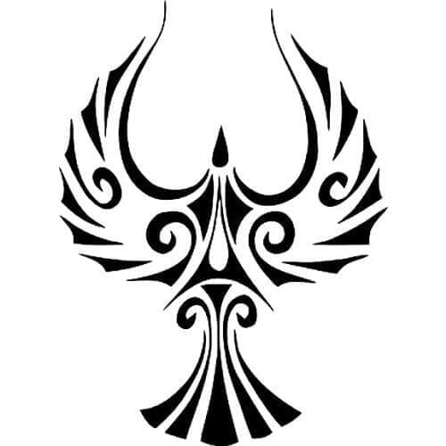 10.5cm*14.4cm Fashion Tribal Phoenix Bird Wildlife Vinyl Car-styling Car Sticker Decal