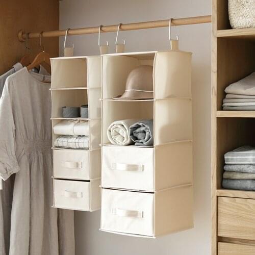 Quality Multi Layer Storage Hanging Bag Drawer Bedroom Wardrobe Practical Space Saving Clothes Underwear Socks Storage Organizer