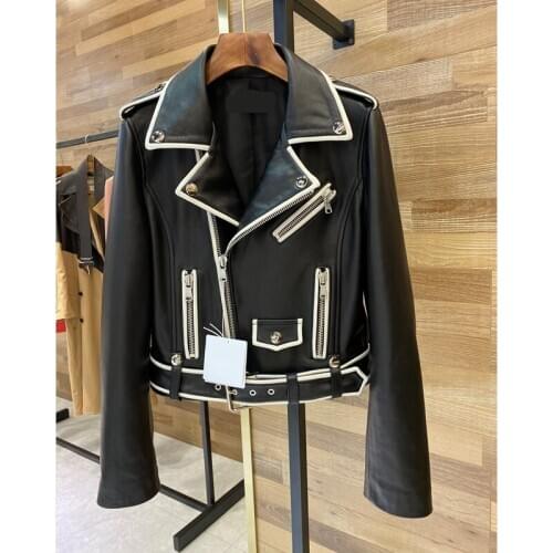 YUKOU Women's Leather Jackets