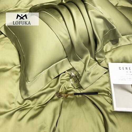 Lofuka Women Morandi Colors 100% Silk Pillowcase Top Grade Silk Healthy Beauty Skin Hair Pillow Case Gift For Beauty Deep Sleep