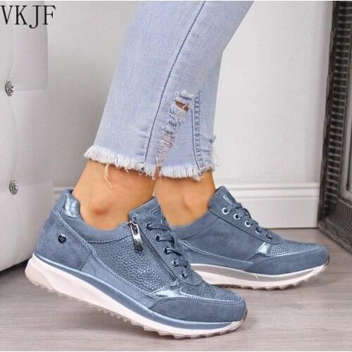 2021 Womens Wedges Sneakers Vulcanize Shoes Sequins Shake Shoes Fashion Girls Sport Shoes Woman Sneakers Shoes Woman Footwear