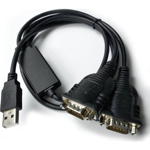 1.2mtr ftdi usb to rs232 db9 2port 4 port Serial Adapter Cable
