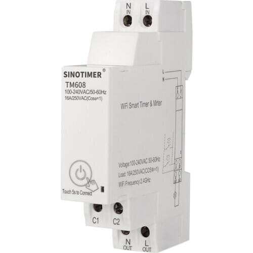 1 Phase WIFI Energy Meter w Timer Switch APP Remote Control 100-240VAC 110V 220V G88A