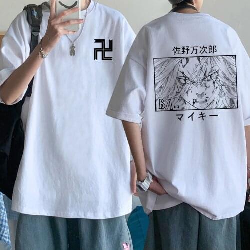 2021 Hot Funny Tokyo Revengers T Shirt Men Manga Graphic Hip Hop Harajuku Tshirt Male