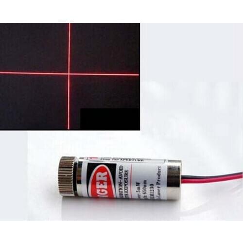 5pcs 5mW red light Cross line laser Module Cross Laser head Cross type industry Lasers Laser locator light source red