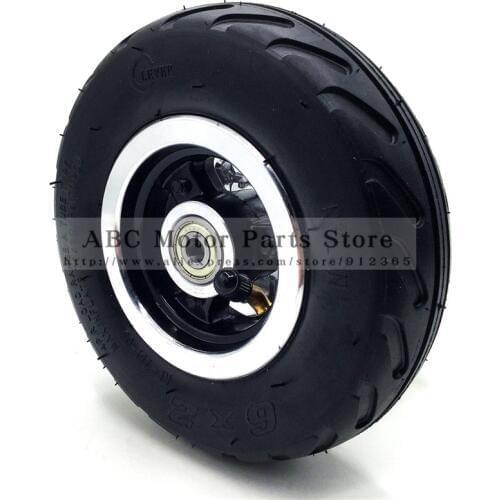 6 inch Tire 6X2 Bike Wheels setand Inner Tube for Electric Scooter Wheel Chair Truck Use 6" Tire Tyre F0 Pneumatic Trolley Cart