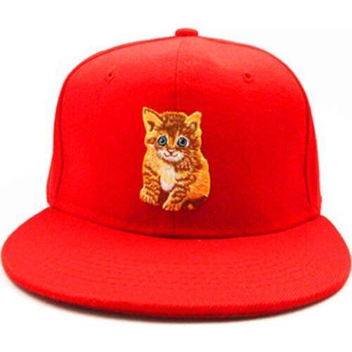 Cat animal embroidery Baseball Cap hip-hop cap Adjustable Snapback Hats for men and women 278