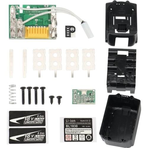 BL1890 Battery Case PCB Charging Protection Circuit Board Shell Box BL1860 for MAKITA 18V , 6Ah-Label