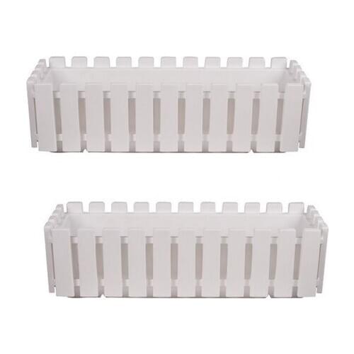 SAMPURHCASE Flower Pot Balcony 60 Cm White 27555S