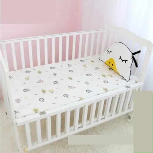 Baby Fitted Sheet For Newborns Cotton Soft Cartoons Crib Bed Sheet For Children Mattress Cover Protector Support Multiple Sizes