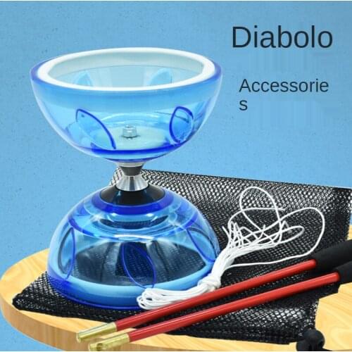 Diabolo beginner fitness bearing double Bowl leaves Bell diabolo drop-resistant juggling double head diabolo