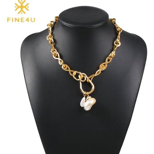 Панк-ожерелья FINE4U China At AliExpress