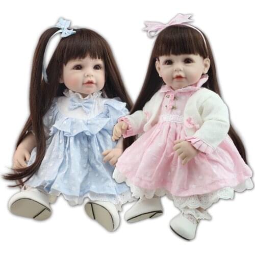 NPKCOLLECTION reborn baby toy dolls 20"50cm soft silicone vinyl reborn baby girl dolls bebes reborn bonecas play house toys