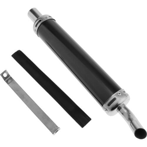Motorcycle Racing Exhaust Muffler Silencer - Motorcycle Exhaust Pipe Muffler for 50/70/90/110/125/140/150CC, Black