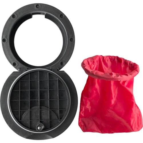 MagiDeal 20cm 8" Durable Black Nylon Kayak Deck Plate Hatch Cover Kit for Marine Boat Fishing Rigging Accessories