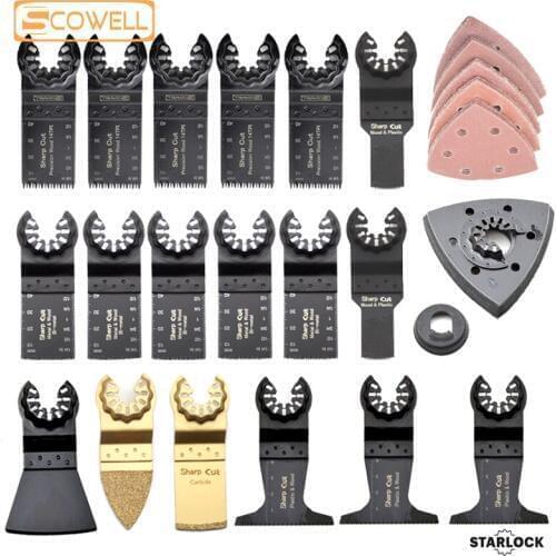 30% Off 45pcs Starlock Multitool Saw Blades Kit Renovation Plunge Saw Oscillating Machine Multimaster Power Tools wood Saw blade