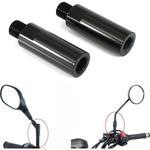 M10x1.25 Left Hand Motorcycle Rear View Mirror Riser for Kawasaki Versys X300 X250 Triumph Scrambler GW250 Mirror Extensions Kit