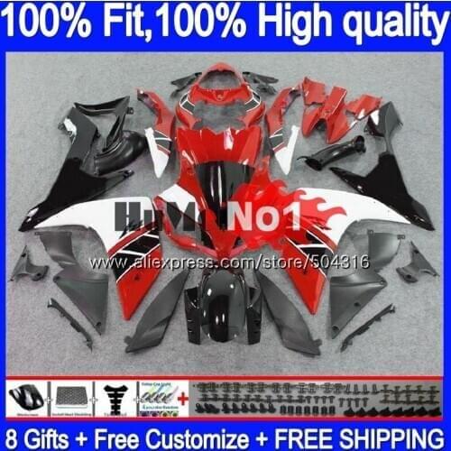OEM Injection For YAMAHA YZF R 1 YZF 1000 YZF R1 07 Red Grey 56MC.14 YZF1000 YZF-1000 YZF-R1 2007 2008 YZFR1 07 08 Fairings