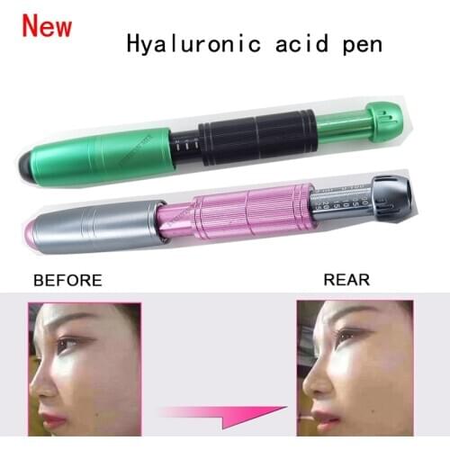 2 In 1 Hyaluronic Acid Pen High Pressure Atomizing Injection Gun 0.3ml, 0.5ml Ampoule Remove Wrinkle And Lift Lip Needle-Free
