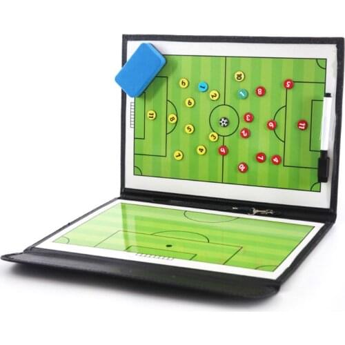 Portable Trainning Assisitant Equipments Football Soccer Tactical Board Y1QE