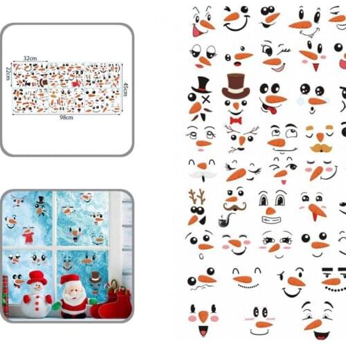 Simplicity 1 Set Good Lovely Glass Window Sticker Practical Window Sticker Long Lasting for Household