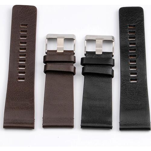 High Quality Genuine Calf Hide Leather Watchbands For Diesel Watch Strap Mens Wrist Watch Bands 26MM 27MM 28MM 30MM 32MM 34MM