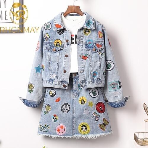RHCNMAY Womens Denim Jackets