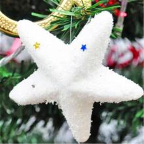Christmas Tree 6pcs Star Decoration Five-pointed Star Foam Christmas Decorations Beautiful Christmas Ornament Party Supplies
