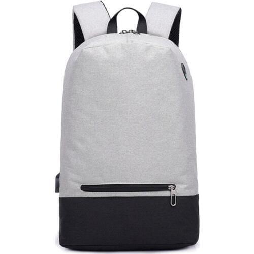 2019 Man Backpack Fit 15.6 inch Laptop USB Recharging Multi-layer Space Travel Male Female Bag Anti-thief Mochila