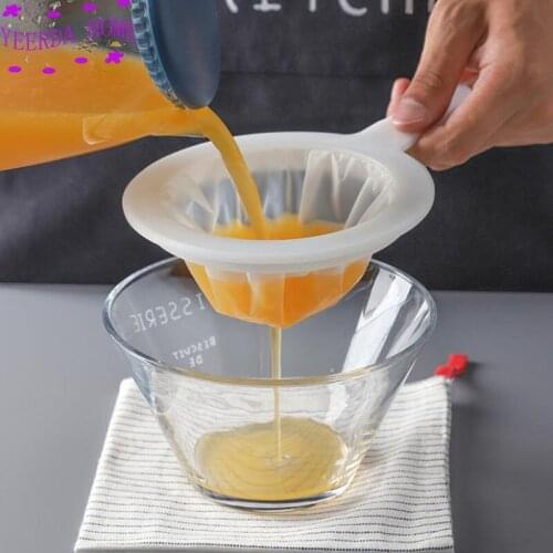 Reusable Nylon Super Fine Colander Sieve Strainer Colander with Handle for Honey Juice Tea Soymilk Coffee Filter 100 20 400 mesh