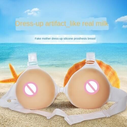 Cross-dressing Paste Silicone Breast Prosthesis Fake Mother Fake Breast Fake Breast Simulation Conjoined Breast Prosthesis