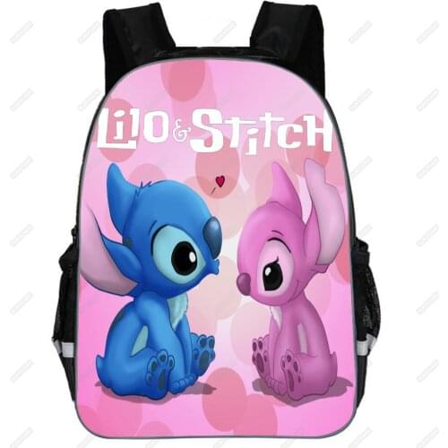 Stitch Backpack School Bags For Boys Girls Anime Cartoon Schoolbags Children Backpack Disney Lovely Mochila Infantil