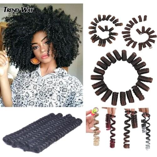 TrendWay Synthetic Braiding Hair Jamaican Bounce Crochet Braiding Hair Spring Twist Hair Ombre Braiding Hair Extension For Women