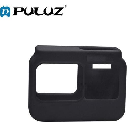 PULUZ Shock-proof Silicone Protective Case with Lens Cover for Insta 360 One R 4K with Frame