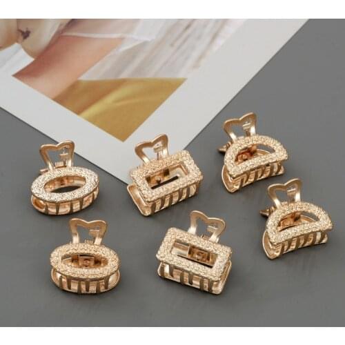 High Quality Handmade Gold Plated Geometric Hair Clip Hairpin for Women Girl Fashion Hair Claws Barrette Hair Accessories Gifts