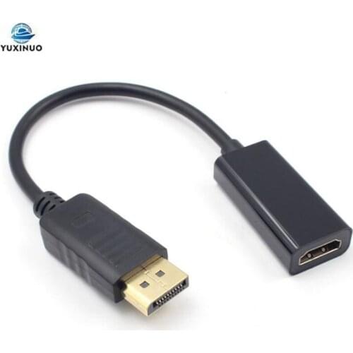 High Quality DP to HDMI-compatible Male to Female Cable Adapter HD 1080P Converter Adaptor Cable for PC Display Laptop Projector