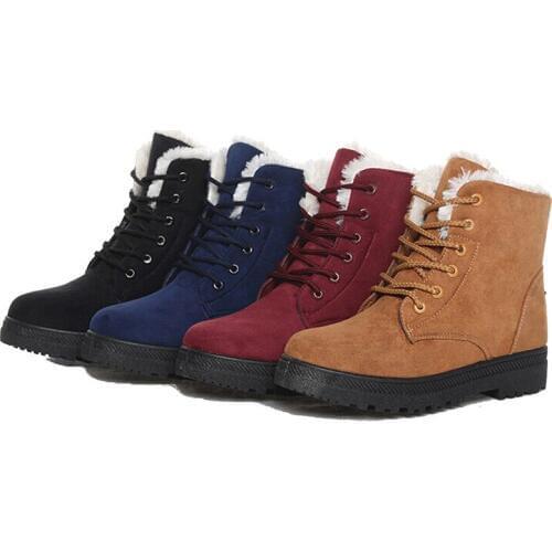 Winter Lovers Women Boots Warm Snow Boots Women Ankle Boots Heels Fashion Platform Shoes Female Boots Winter Shoes Botas