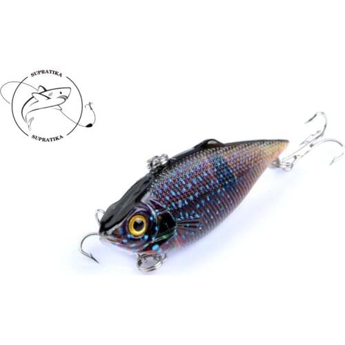 1Piece 5cm 7.7g 3D Eyes VIB-Vibrate Sea Fishing Bait Lures For Sea River Wobblers Crankbait Isca Artificial Smart Pesca Tackle
