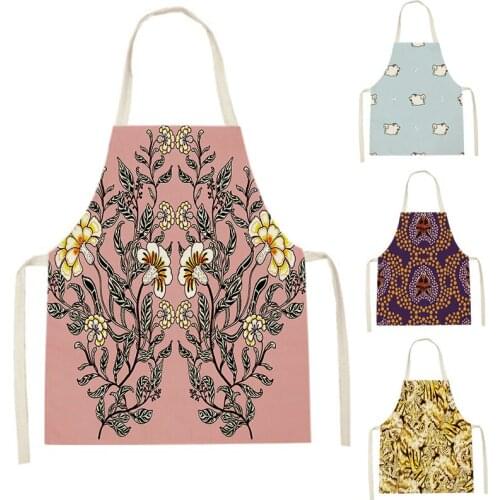 1Pcs Cute Animal Cooking Apron Trees Dolphin Kitchen Pinafore Cleaning Tools Accessories Pinafores Bib Aprons for Women Fartuch