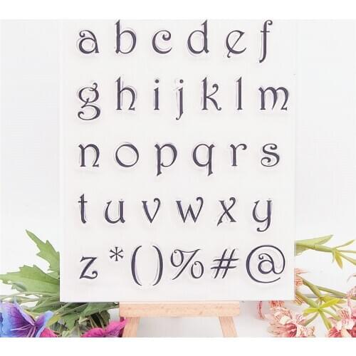 14*18CM Letter A Transparent Clear Stamps / Silicone Seals Roller Stamp For DIY Scrapbooking Photo Album/Card Making