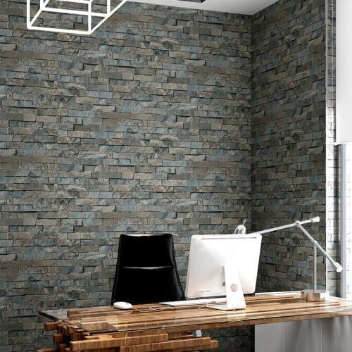 Beibehang Embossed Brick 3D Wallpaper Roll Modern Effect Brick Wallpaper Walls Living room Background Wall wallpaper for walls