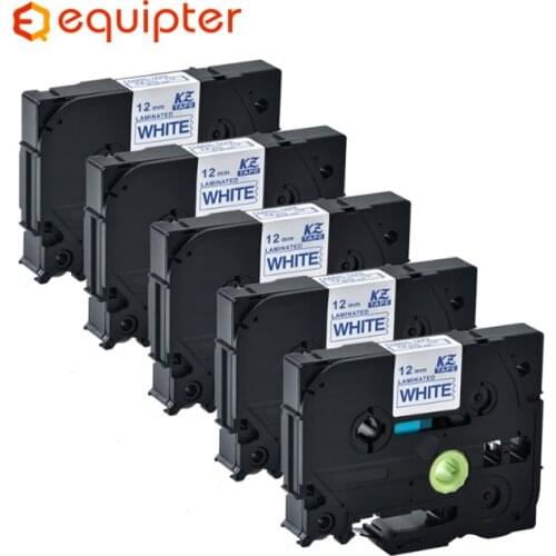 5pcs tze-fa3 12mm Labels Tape Compatibel for Brother p touch printer tze fa3 tz-fa3 tz fa3 tze tapes