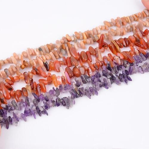 Natural Cabochon Stone Green Aventurine Lapis Chip beads 1 Strand Spacer Beaded for DIY Bracelet Jewelry Making Accessories