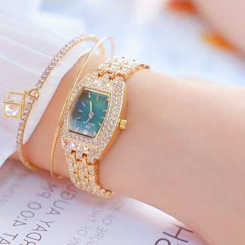 New Square Women Watches Top Brand Luxury Gold Dress Ladies Wrist Watches Female Golden Waterproof Watch Women Montre Femme 2021