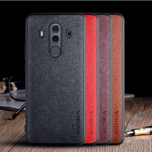 Case for Huawei Mate 10 Pro 10 Lite funda luxury Vintage Leather skin cover for huawei mate 10 pro case coque capa
