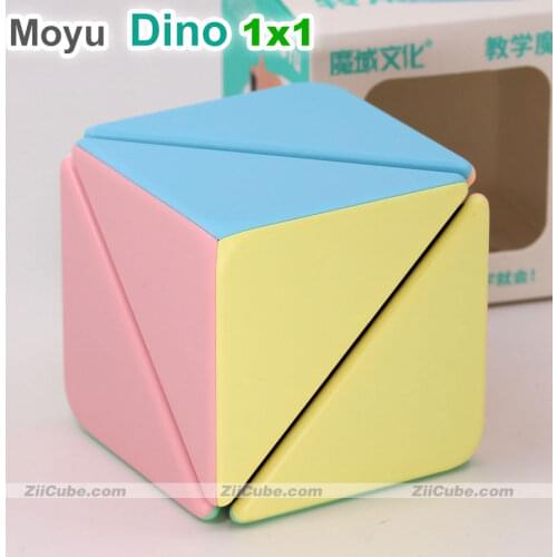 Moyu Turn corner Dino 1x1 Special Skewb Unicorn Cube Easy Learning For Kids Professional Educational Colorful Toys Game Puzzle