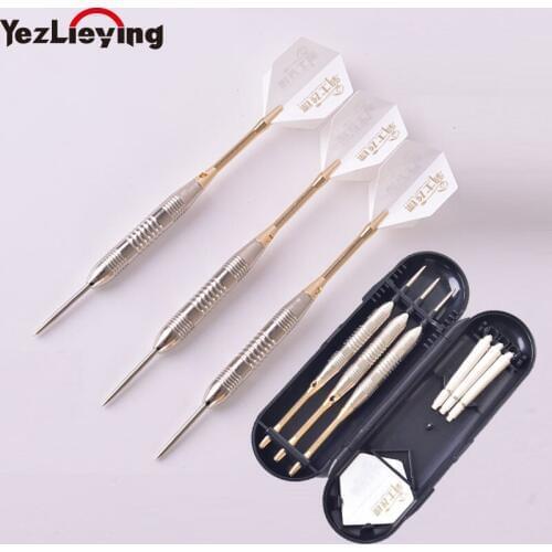 New 17g Professional Darts Steel Needle Tip Darts Brass Dartboard Games with Aluminum Alloy Shaft Sports Darts Shafts