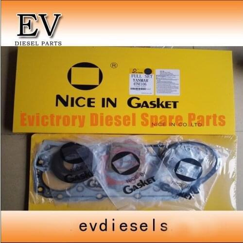 EV Super high quality For Komatsu Excavator yanmar 4D106 S4D106 4TNV106 4TNE106 full cylinder head gasket kit