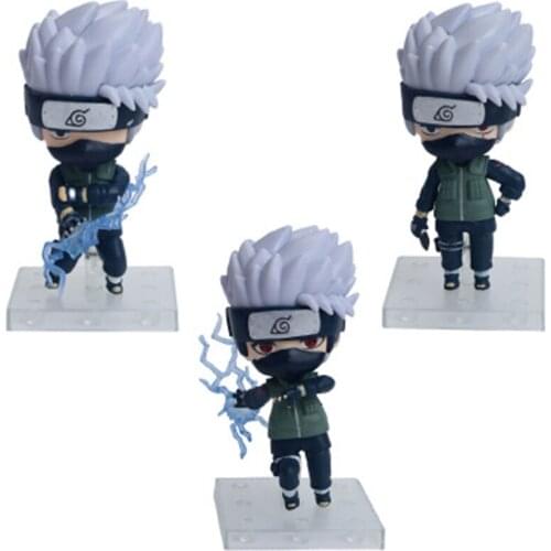 Na Q version 25th generation 10CM Kakashi Figure PVC Action Model Toy Figure Doll 3pcs/lot