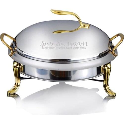 Hot Stainless Steel Alcohol Stove Household /commercial Small Chafing Dish Solid Fuel Boilersmall Dry Hot Pot Apple Pot 20/24cm